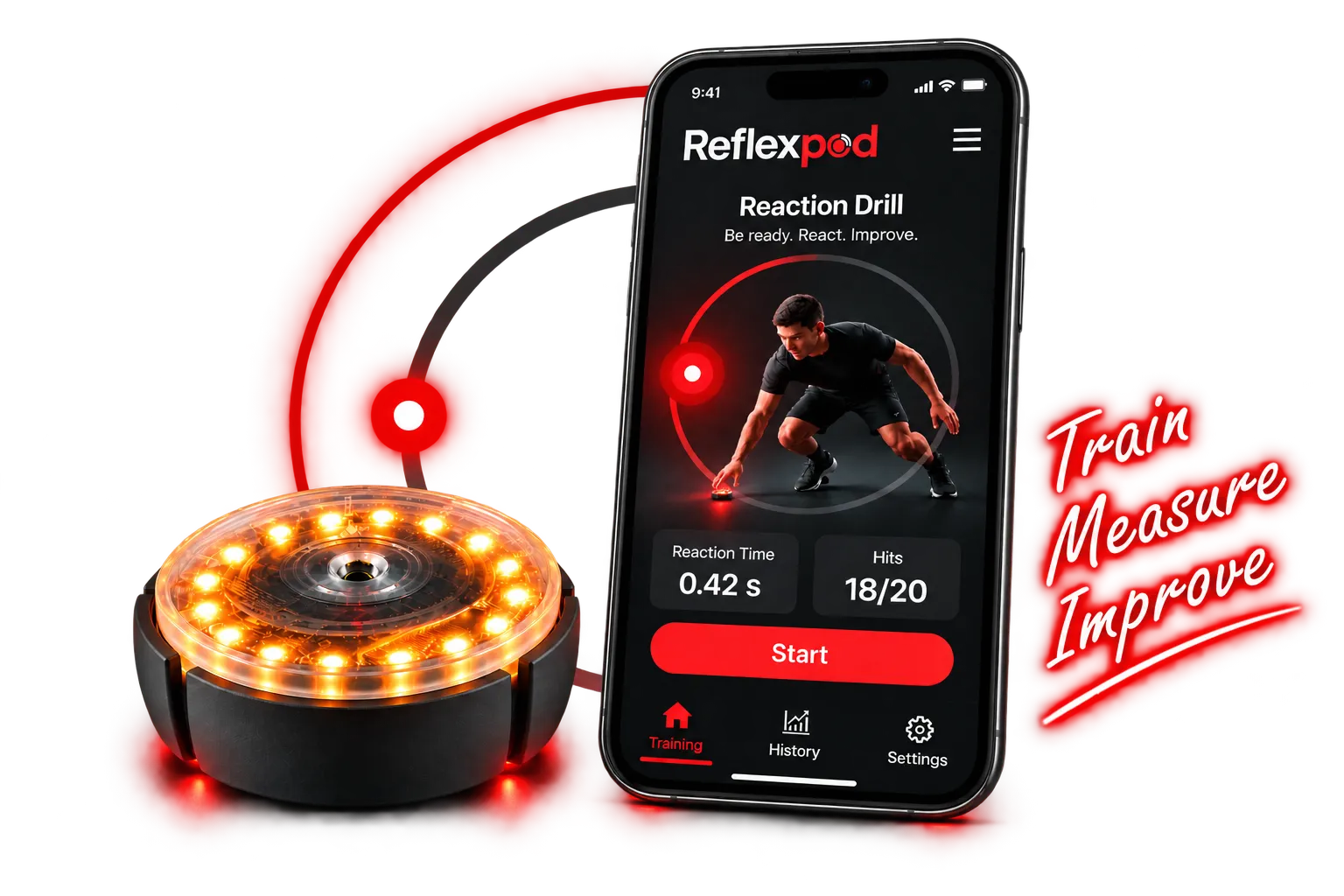 ReflexPod reaction training system